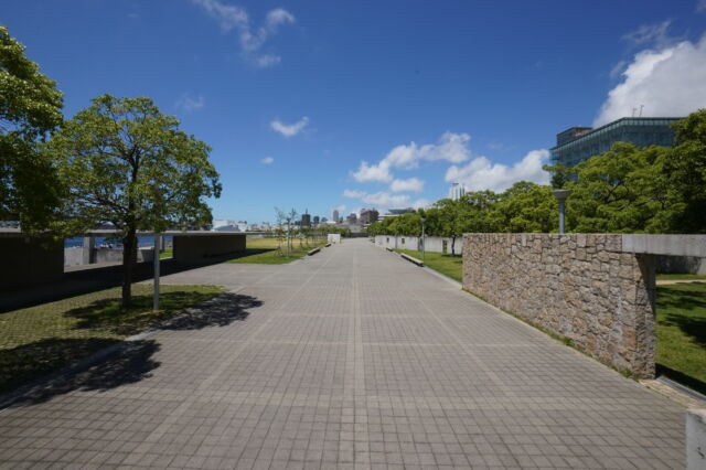 なぎさ公園内風景の写真素材